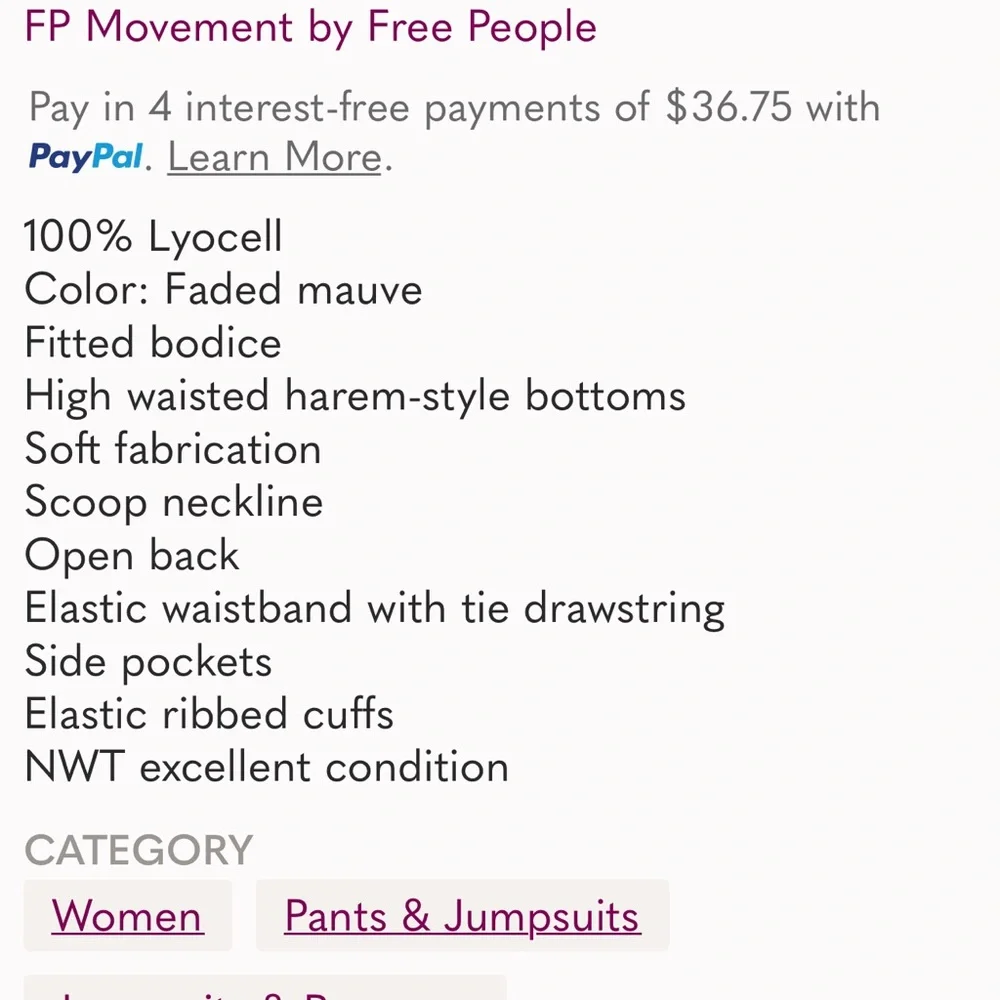 NWT $148 Free People Scrimmage Onesie Jumpsuit - Picture 5 of 16